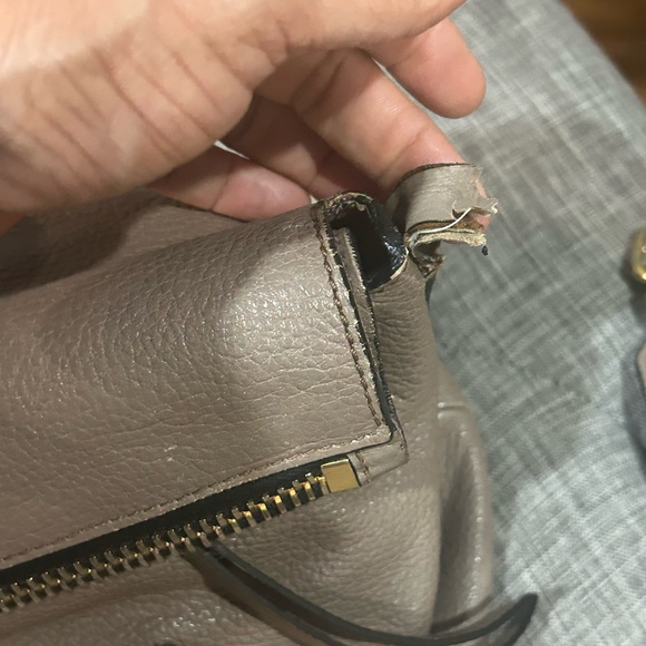 Miu Miu Fold Over Leather Bag  - damage see last photos - Picture 14 of 16